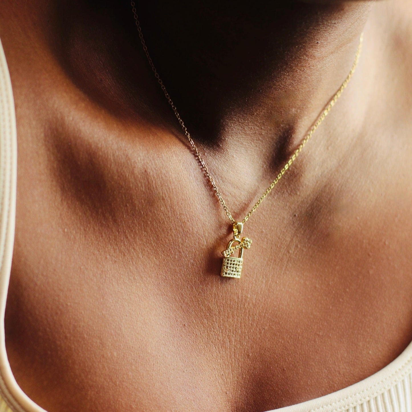 Sparkling Secret Keeper Charm Necklace