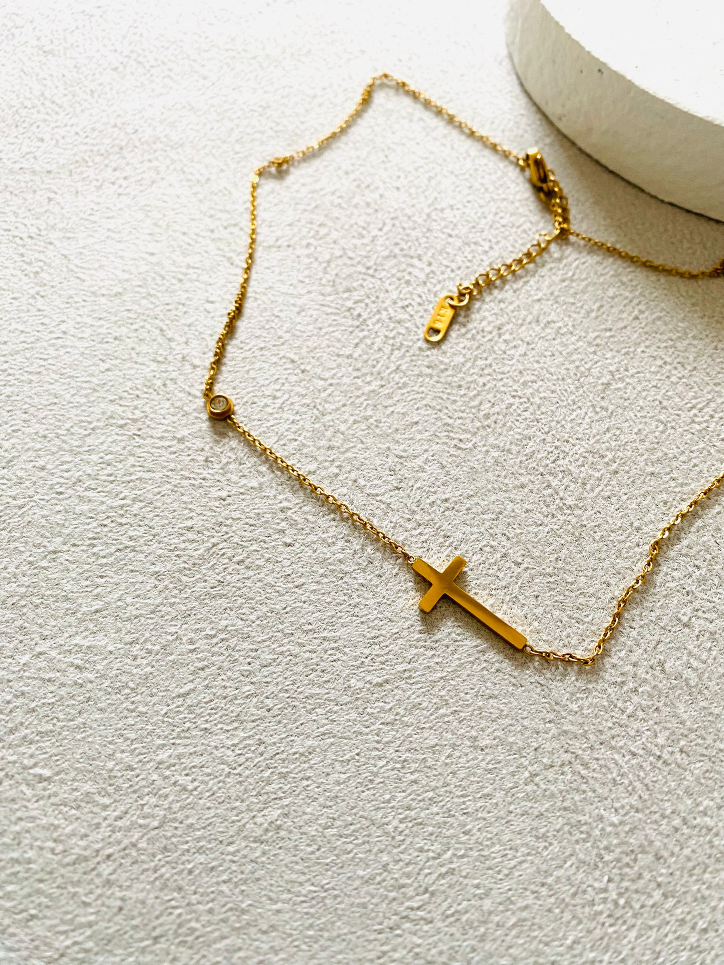 Silent Glow Cross Necklace