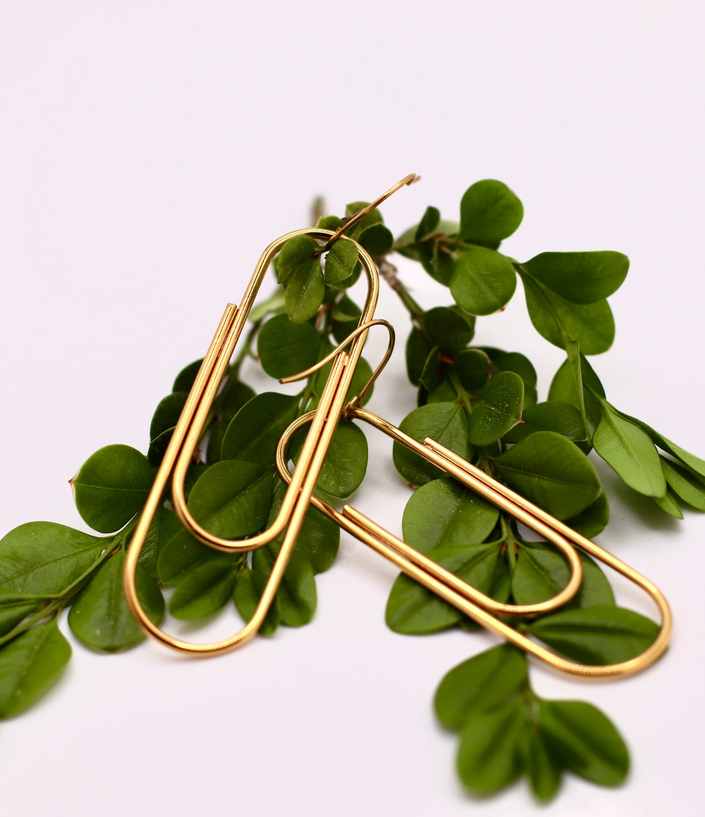 Paper Clip Finesse Drop Earrings