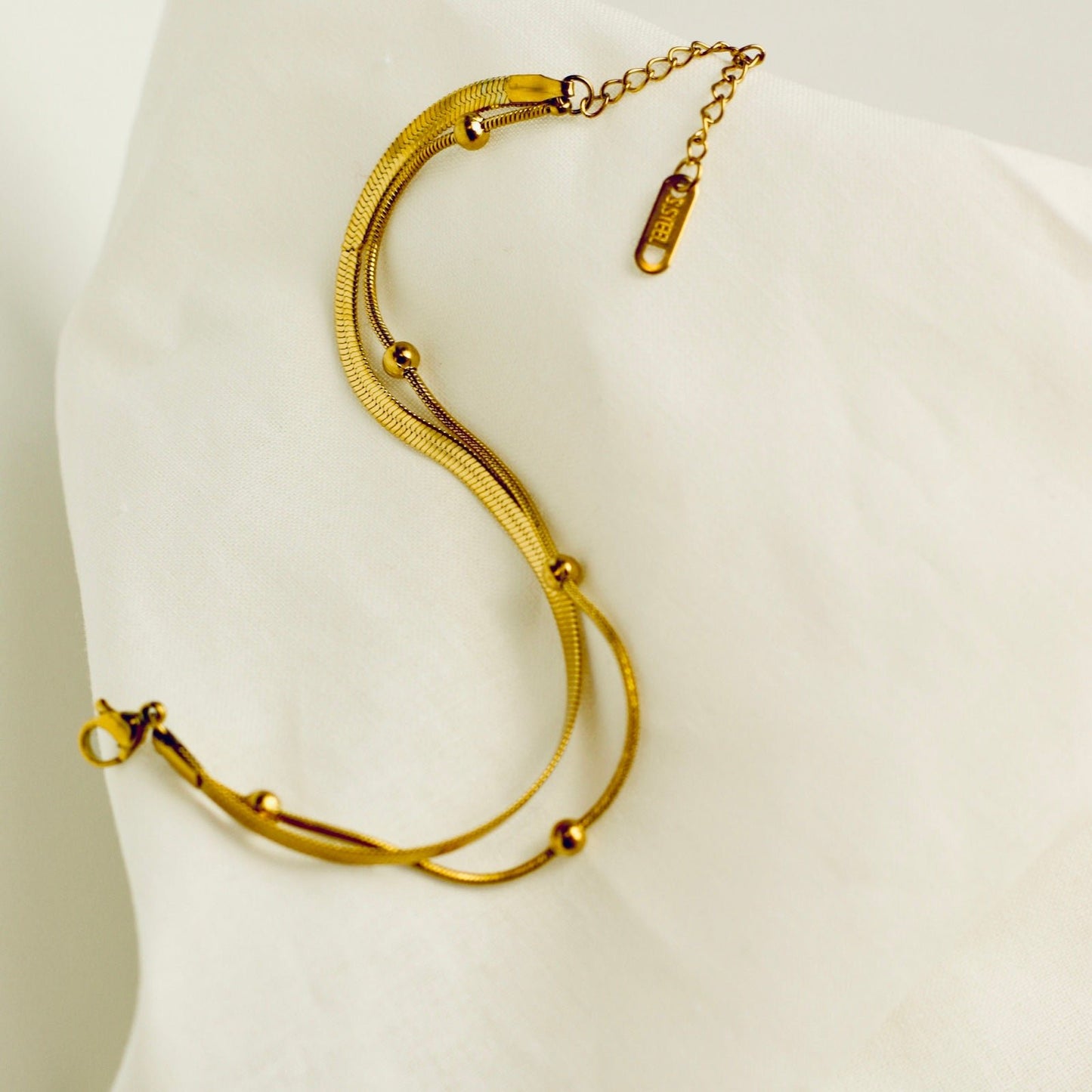 Modern Twist Bead Bracelet