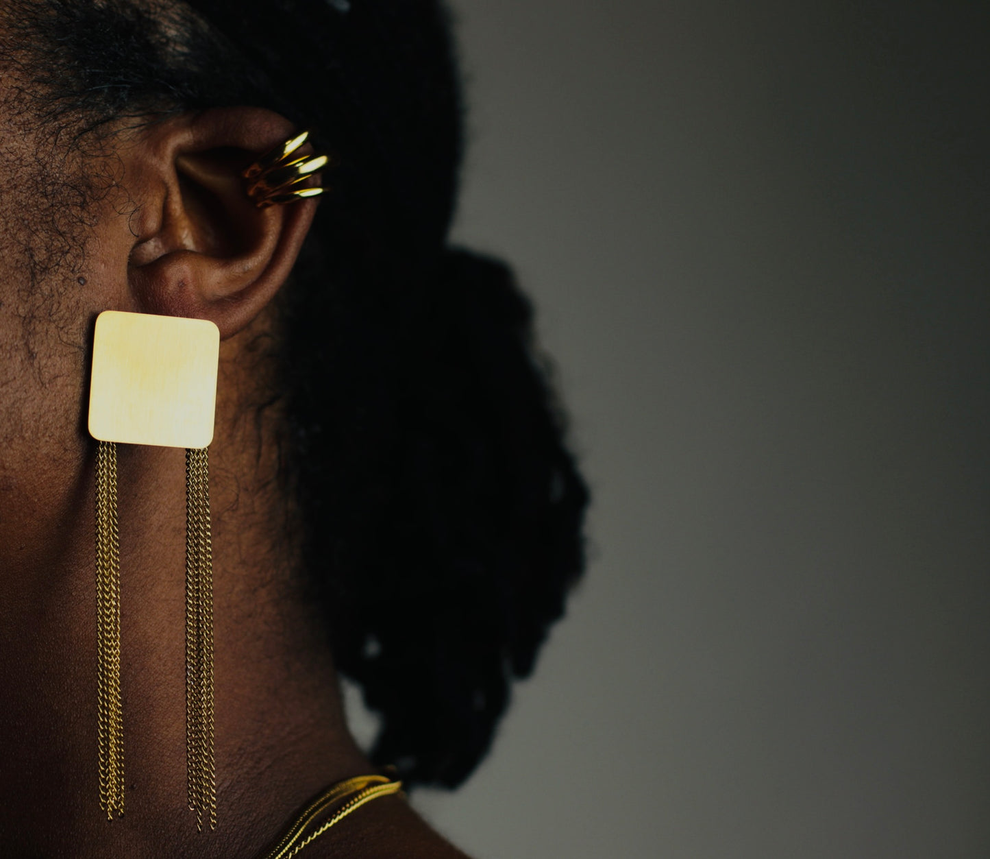 Geometric C-Shape Ear Cuff